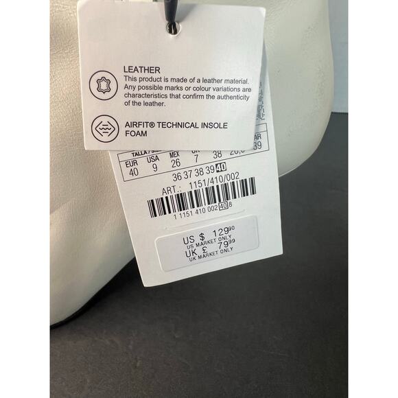NWT Zara Ivory Off White Leather Square Toe Low Heel Zip Ankle Boots Sz 9 - Picture 9 of 12